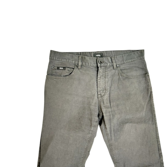 Men’s boss by Hugo Boss Charcoal Stretch straight leg lightweight Jeans 33/34 - Picture 6 of 12
